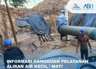 Perbaikan kebocoran Pipa di Jalur Sei Ladi – Tanjung Uma