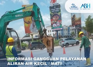 Dengan Cepat Pihak Air Batam Hilir,melakukan Perbaikan Kebocoran