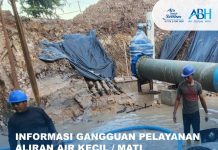 Perbaikan Pipa di Bundaran Bandara ,Batu Besar dalam melakukan Perawatan Pipa Air Bersih