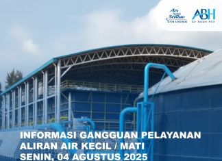 Penggantian Shock Pipe di Tangki (Reservoir) Ozon, Bukit Senyum