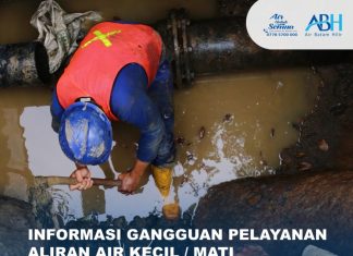 Pekerjaan Perbaikan Pipa Bocor Air Bersih di Sei Panas