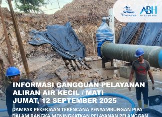 Penyambungan Pipa DCIP 200mm – HDPE 225 mm di Jalur Tanjung Sengkuang – Batu Merah