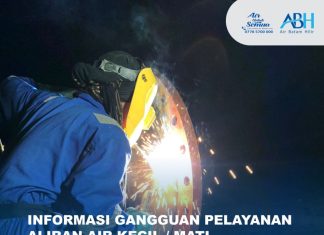 Perbaikan Pipa Kebocoran, berdampak pada gangguan pelayanan suplai air minum Di Dotamana