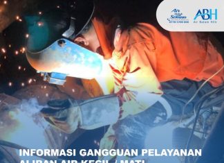 Perbaikan Pipa Air Bersih Depan Symphony Land Nongsa