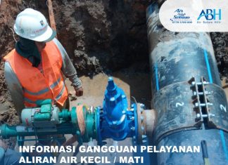 Pelaksanaan pekerjaan terencana Penyambungan Pipa DCIP 200mm