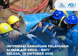 Pelaksanaan pekerjaan terencana Penyambungan Pipa 225mm di Batu Merah Atas