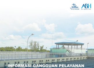 Perbaikan kebocoran pipa discharge di Instalasi Pengolahan Air Minum, Duriangkang