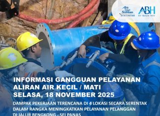 Perbaikan Kebocoran Pipa DCIP 250mm Depan SPBU Sei Panas