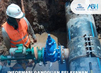 Pipa DCIP 300mm di depan Rumah Sakit Bhayangkara, Nongsa