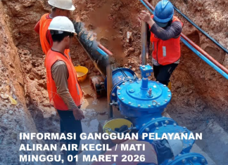 Air Batam Hilir melakukan Perbaikan Bocor di Sei Tamiang