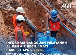 Pelaksanaan Pekerjaan dan Pemeliharaan Trafo Intake Phase 3-4 di Instalasi Pengolahan Air Minum Duriangkang