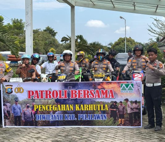 Program Green Policing, PT Musim Mas Gandeng Polres Pelalawan Tanam Pohon