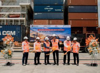 PMT Layani Pelayaran Langsung Perdana CMA CGM dari Kuala Tanjung ke China Selatan
