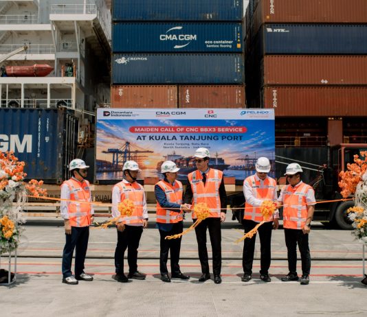 PMT Layani Pelayaran Langsung Perdana CMA CGM dari Kuala Tanjung ke China Selatan