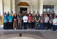 Bupati dan Wabup Sambut Kunjungan Danrem 031/Wira Bima di Rumah Dinas Bupati
