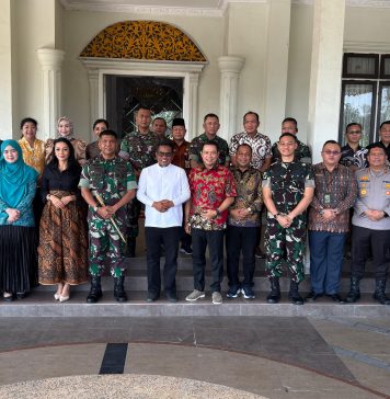 Bupati dan Wabup Sambut Kunjungan Danrem 031/Wira Bima di Rumah Dinas Bupati
