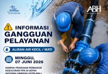 Pekerjaan gangguan pelayanan suplai air minum