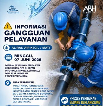 Pekerjaan gangguan pelayanan suplai air minum