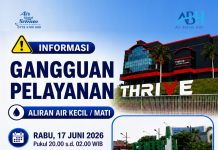 perbaikan kebocoran pipa distribusi utama DN 800mm & 600mm di depan Central