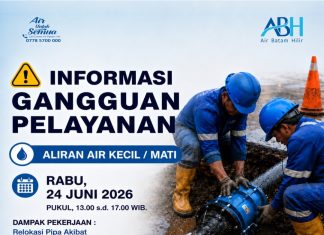 Perbaikan Kebocoran di Wilayah Batu Aji dan Sekitarnya