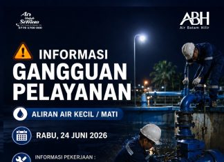 Perbaikan Pompa Tangki Ozon mengakibatkan Suplay Air Mengecil