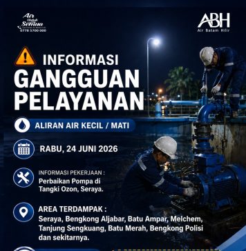 Perbaikan Pompa Tangki Ozon mengakibatkan Suplay Air Mengecil