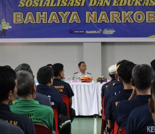 Peringati Hari Anti Narkotika Internasional, Lapas Batam Gandeng BNN Kota Batam Sosialisasikan Bahaya Narkoba