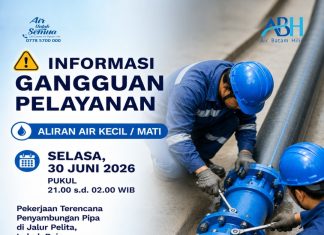 Pekerjaan Penyambungan Pipa DN 300mm di Jalur Pelita, Lubuk Baja