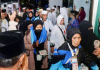 Jemaah Haji Kloter 1 Debarkasi Batam Tiba di Tanah Air