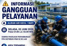 Air Batam Hilir Lakukan Pekerjaan Penyambungan Pipa IPAM Sei Ladi, Sejumlah Kawasan Alami Gangguan Air
