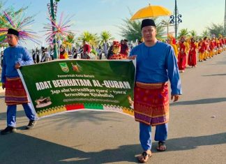 MTQH: Usung Adat & Syariat, Pawai Taaruf Riuh oleh Atraksi Kafilah Batam