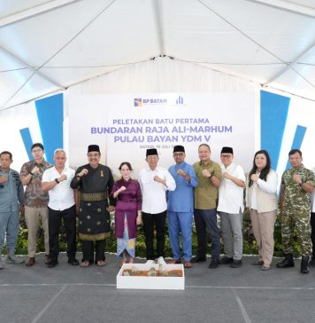 Tingkatkan Estetika Kota, Kepala BP Batam Mulai Bangun Bundaran Raja Ali Marhum Pulau Bayan
