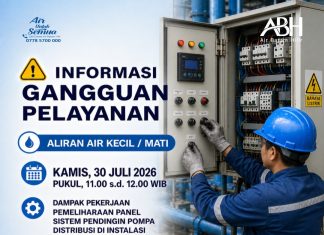 Pekerjaan Pemeliharaan Panel Sistem Pendingin Pompa Distribusi di Instalasi Pengolahan Air Minum Muka Kuning