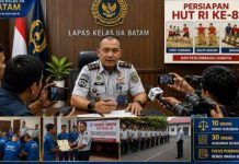 Lapas Batam dan Media Perkuat Sinergi Bahas Remisi Warga Binaan dan Persiapan HUT RI ke-81