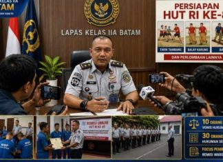 Lapas Batam dan Media Perkuat Sinergi Bahas Remisi Warga Binaan dan Persiapan HUT RI ke-81