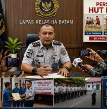 Lapas Batam dan Media Perkuat Sinergi Bahas Remisi Warga Binaan dan Persiapan HUT RI ke-81