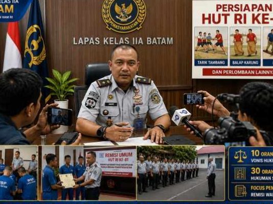 Lapas Batam dan Media Perkuat Sinergi Bahas Remisi Warga Binaan dan Persiapan HUT RI ke-81