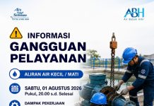 Perbaikan Pompa Intake di Instalasi Pengolahan Air Minum Sei Ladi