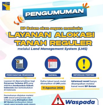 BP Batam Perkuat Transparansi Layanan Pertanahan, Alokasi Tanah Reguler Segera Hadir Melalui LMS