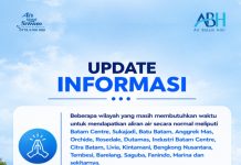 Perbaikan kebocoran pipa di depan Batamindo, Muka Kuning
