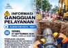 Pemeliharaan Pipa 800mm di Depan Central Sukajadi & Penyambungan Pipa 400mm di Jalur Tangki Ozon, Pelita