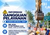 Perbaikan kebocoran pipa 800mm di Simpang Panbil, Muka Kuning