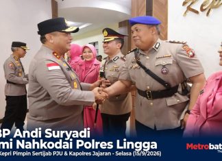 AKBP Andi Suryadi Resmi Nahkodai Polres Lingga