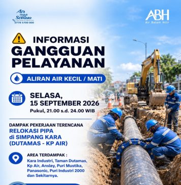 Pekerjaan Terencana Relokasi Pipa di Simpang Kara