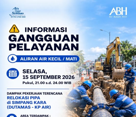 Pekerjaan Terencana Relokasi Pipa di Simpang Kara
