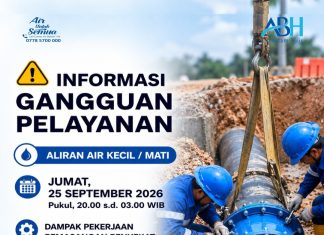 Pemasangan Penyekat Pipa DN 500mm di Jalur Suplai Teluk Mata Ikan