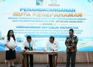 BP Batam dan Ombudsman RI Perkuat Pengawasan Pelayanan Publik